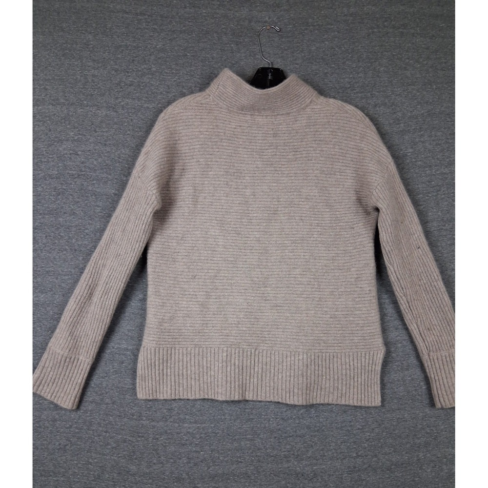 Rachel Zoe Womens Sweater XL Gray Neutral 100% Cashmere Quiet Luxury Academia